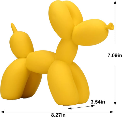 Creative Balloon Dog Sculpture Modern Home Decoration Trendy Animal Art Ornaments Collection Figurine Bedroom Living Room Office Desktop Resin Decors