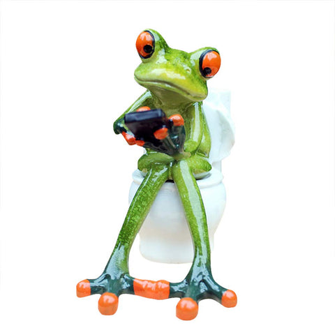 Frog Figurines Statue Cute Funny Frog Sculpture Love Gifts for Home Desk Decoration 6061