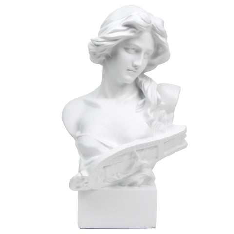 Norrclp 11in Greek Statue of David, Classic Roman Bust Greek Mythology Sculpture for Home Decor