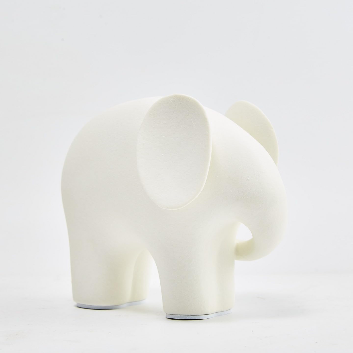 Modern Simple Ceramic White Elephant Living Room Home Office Decoration (Small White Elephant)