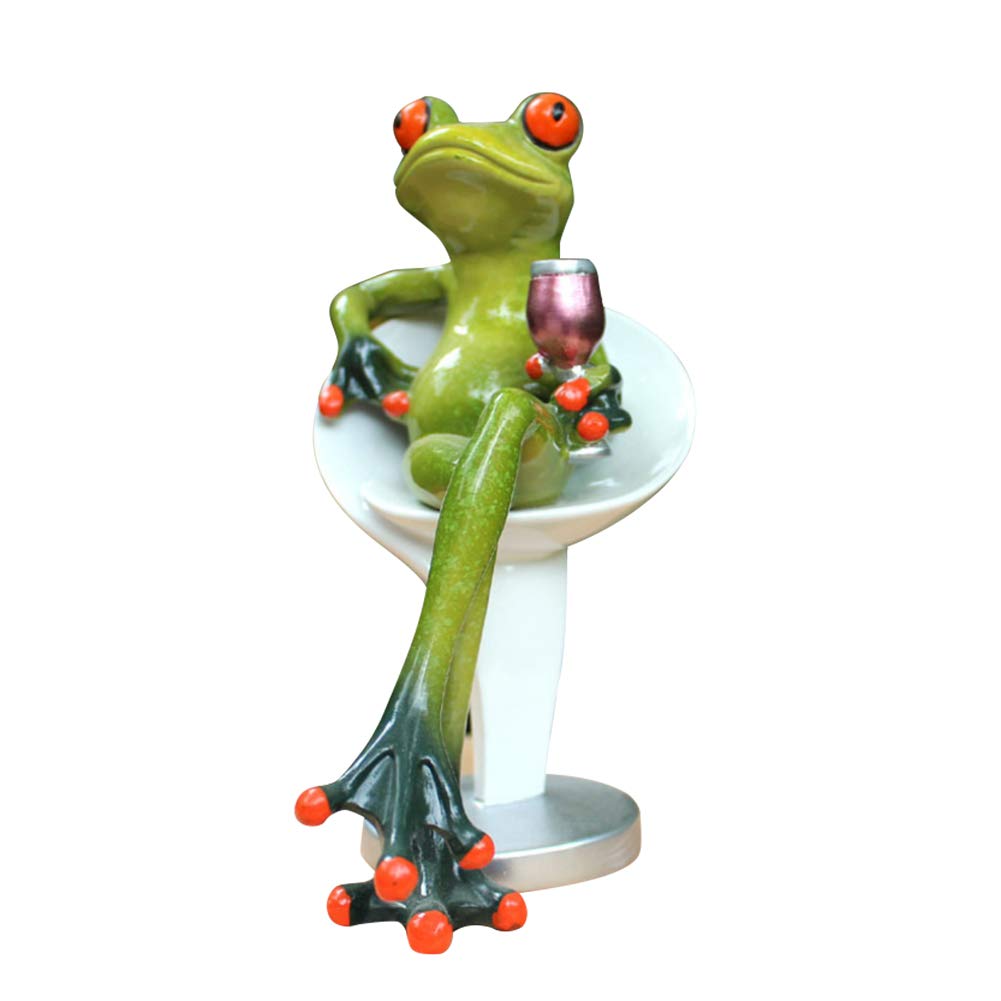 Frog Figurines Statue Cute Funny Frog Sculpture Love Gifts for Home Desk Decoration 6061