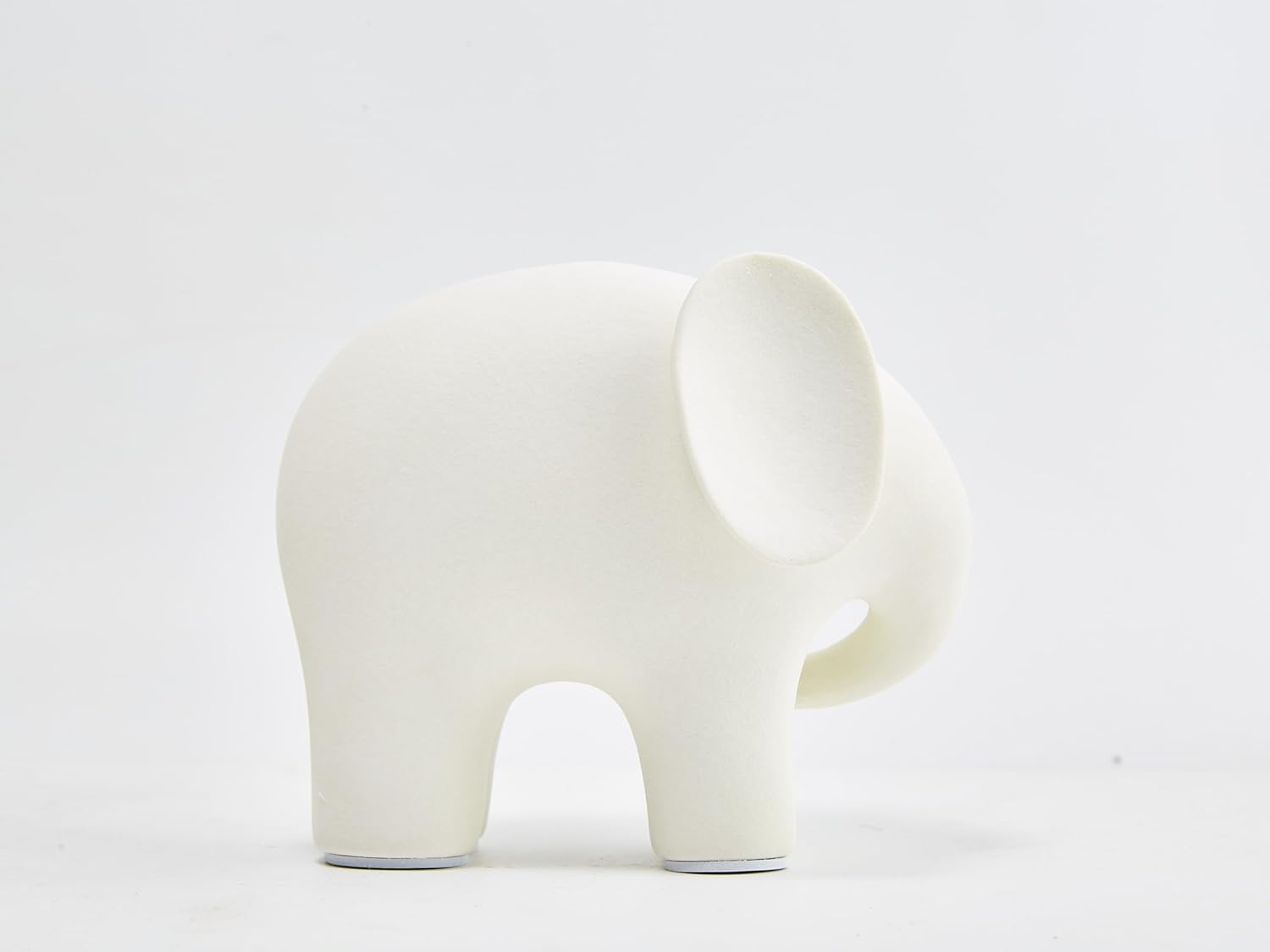 Modern Simple Ceramic White Elephant Living Room Home Office Decoration (Large White Elephant)