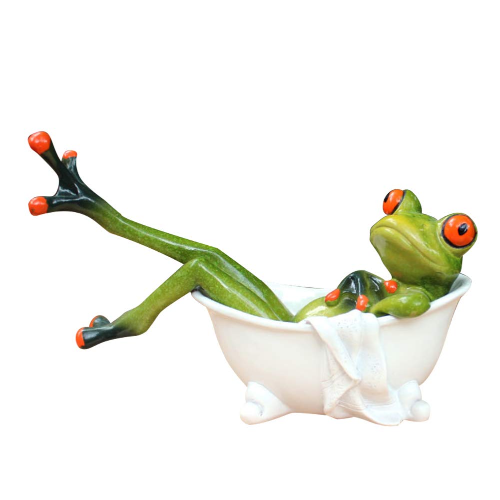 Frog Figurines Statue Cute Funny Frog Sculpture Love Gifts for Home Desk Decoration 6061