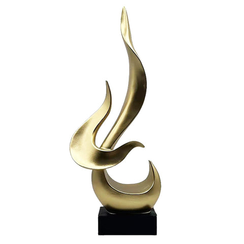 Dosker White Flame Sculptures Home Decor, Abstract Statues Coffee Table Decor for Living Room, Office Desk Figurines and Kitchen Decorations