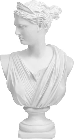 11in Greek Statue of David, Classic Roman Bust Greek Mythology Sculpture for Home Decor