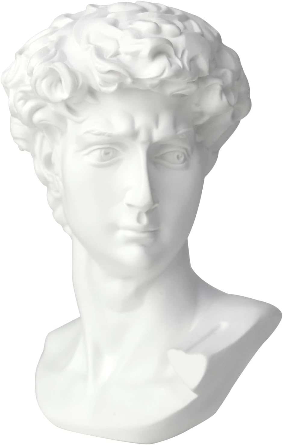 Norrclp 11in Greek Statue of David, Classic Roman Bust Greek Mythology Sculpture for Home Decor