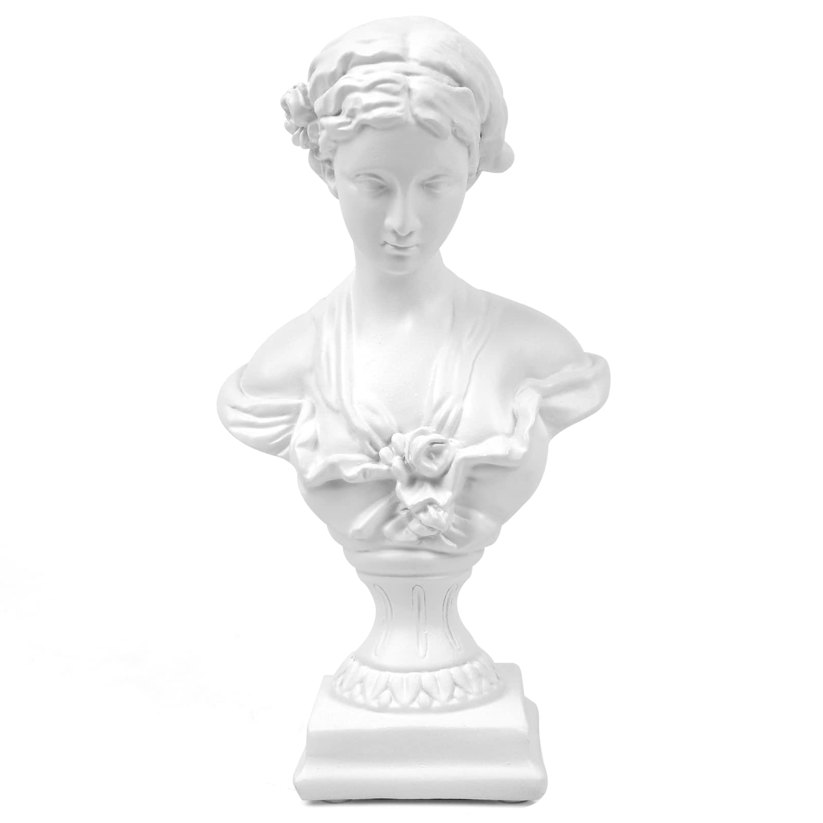 Norrclp 11in Greek Statue of David, Classic Roman Bust Greek Mythology Sculpture for Home Decor