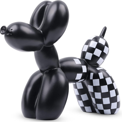 Creative Balloon Dog Sculpture Modern Home Decoration Trendy Animal Art Ornaments Collection Figurine Bedroom Living Room Office Desktop Resin Decors