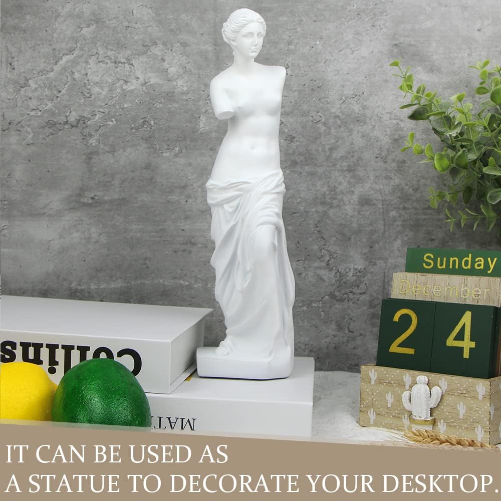 11in Greek Statue of David, Classic Roman Bust Greek Mythology Sculpture for Home Decor