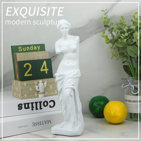 11in Greek Statue of David, Classic Roman Bust Greek Mythology Sculpture for Home Decor