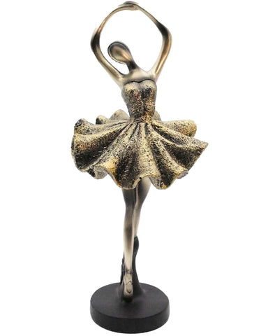 Ballerina Girl Figurines - Ballet Dancer Resin Sculpture for Home Décor, Desk, Bookshelf, or Dining Table Ornament – Elegant Ballet Statue Art