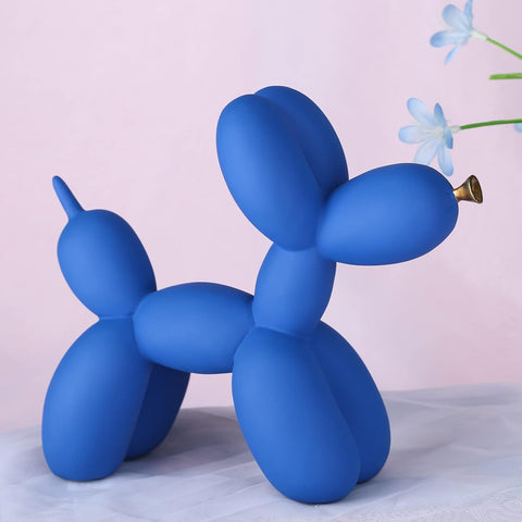 Creative Balloon Dog Sculpture Modern Home Decoration Trendy Animal Art Ornaments Collection Figurine Bedroom Living Room Office Desktop Resin Decors