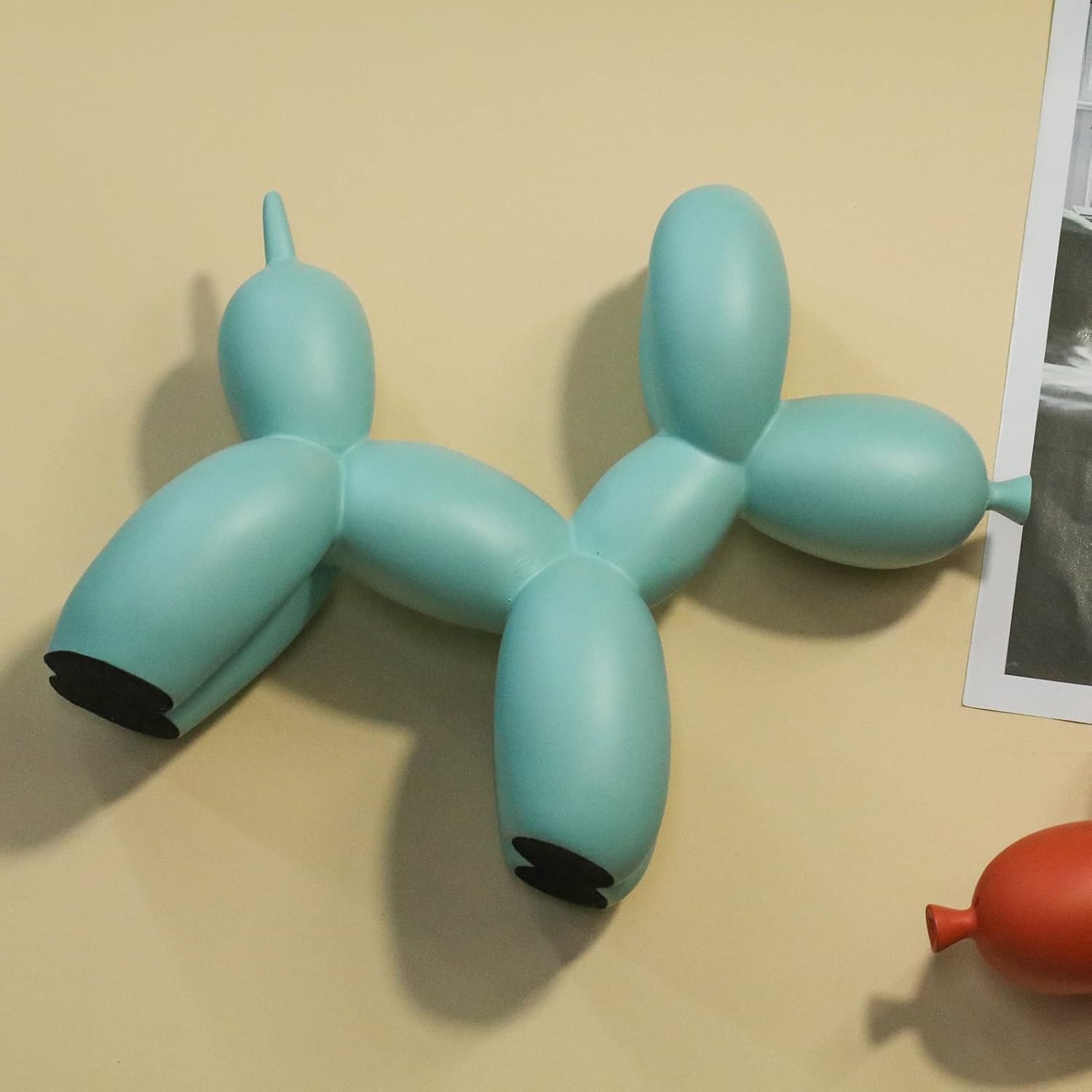 Creative Balloon Dog Sculpture Modern Home Decoration Trendy Animal Art Ornaments Collection Figurine Bedroom Living Room Office Desktop Resin Decors