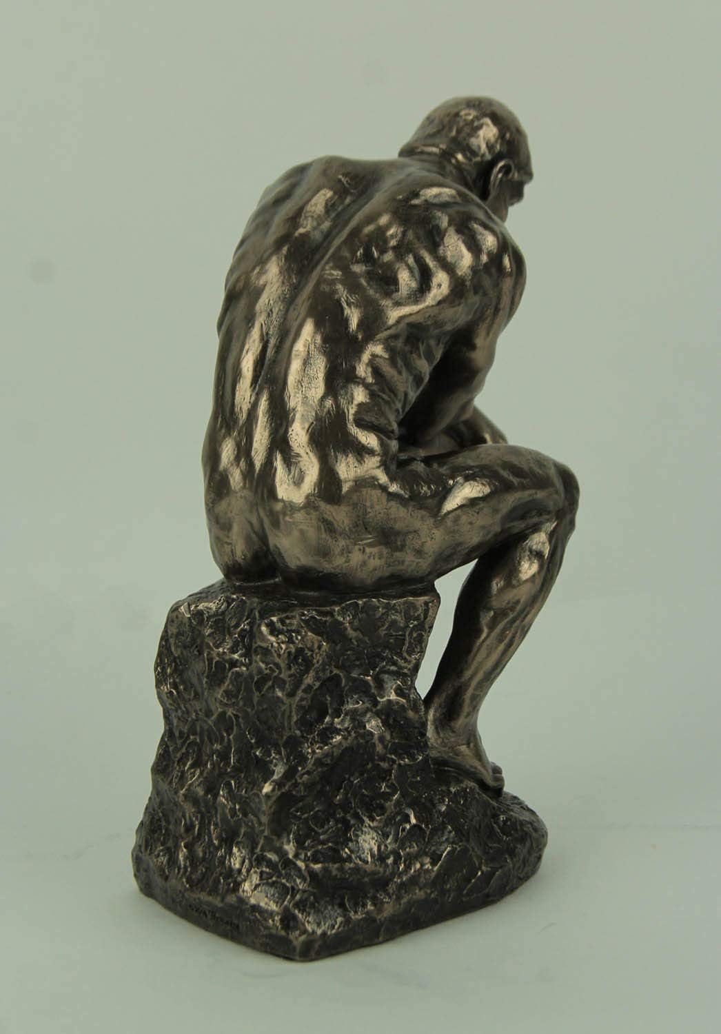 Veronese Design 8" Rodin The Thinker Cast Resin Statue Bronze Finish