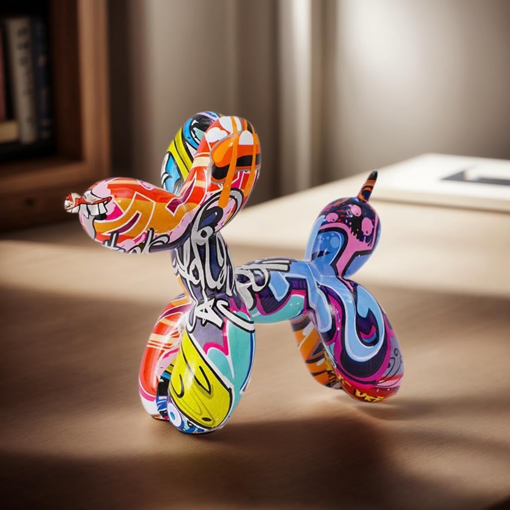 Resin Balloon Dog Sculpture - Balloon Dog Decor for Home Decoration | Balloon Dog Statue