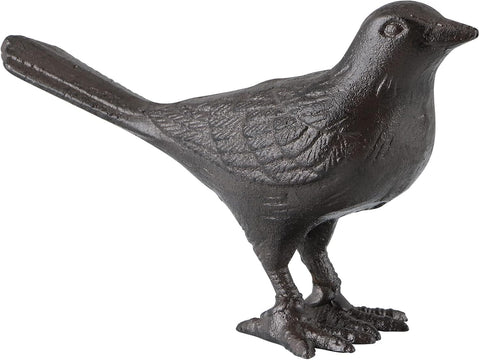 Cast Iron Bird Figurine, Bird Statues Home Decor, Decorative Dove Sculpture Ornament for Farmhouse, Shelf