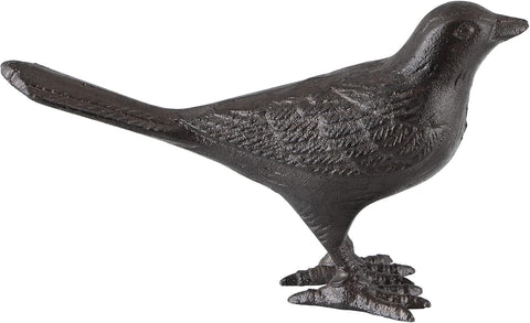 Cast Iron Bird Figurine, Bird Statues Home Decor, Decorative Dove Sculpture Ornament for Farmhouse, Shelf