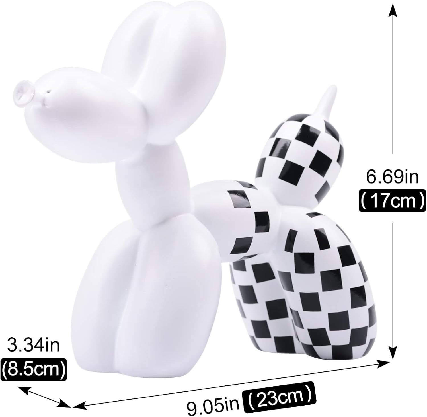 Creative Balloon Dog Sculpture Modern Home Decoration Trendy Animal Art Ornaments Collection Figurine Bedroom Living Room Office Desktop Resin Decors