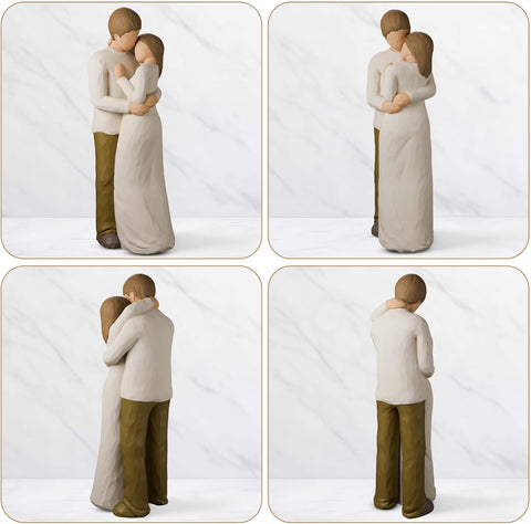 Couple Figurine, Love Statue Gift for Wedding, Romantic Couple Figurines Best Gifts for Anniversary, Valentine’s Day, Birthday