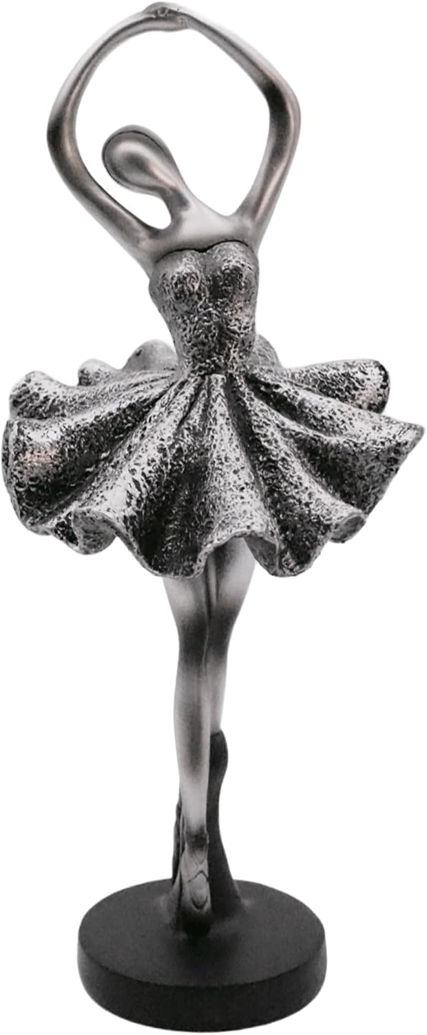 Ballerina Girl Figurines - Ballet Dancer Resin Sculpture for Home Décor, Desk, Bookshelf, or Dining Table Ornament – Elegant Ballet Statue Art