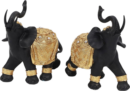 Elephant Statue - Decor, Gifts for Women, Figurines, Black 1500