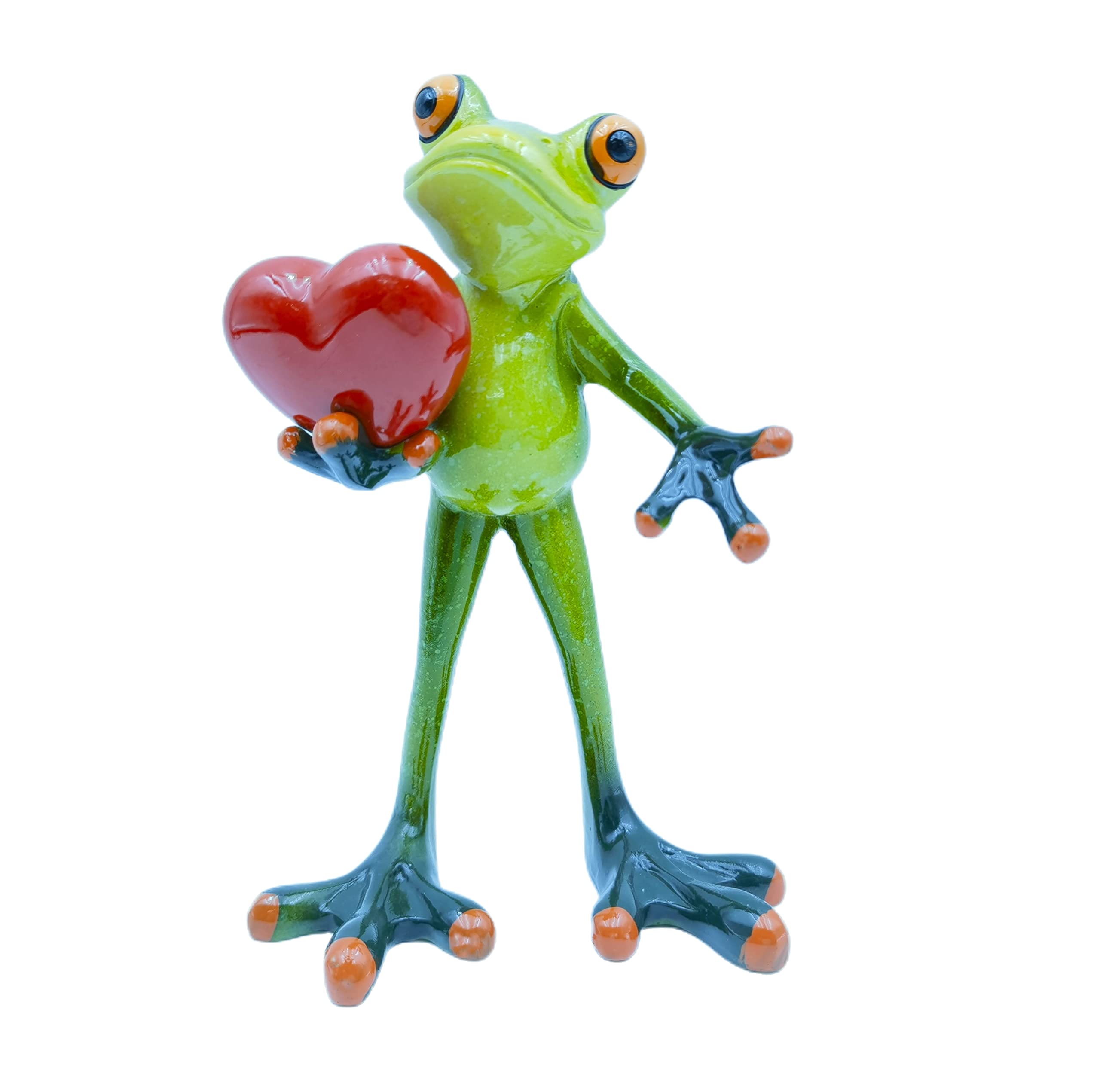 VVGIFTS Frog Figurines Decor Funny Cute Craft Resin Frog Sculpture Statue for Home Office Desk Tabletop Bathroom Decoration, Ornament Gift (Frog Sitting on Toilet)