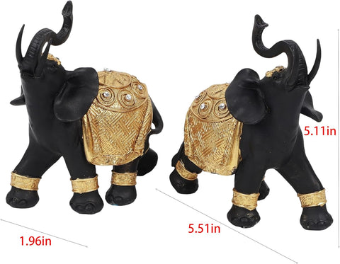 Elephant Statue - Decor, Gifts for Women, Figurines, Black