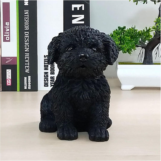 Garden Dog Statue Sculpture Decoration Garden Decoration Garden Dog Statue Sculpture Resin Bichon Frise Dog Flower Pot Crafts Outdoor Garden Decor 1500