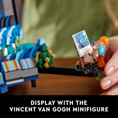 LEGO Ideas Vincent Van Gogh The Starry Night - 3D Puzzle Building Set for Adults, Ages 18+ - Beautifully Detailed Home Wall Art Decor - Gift Ideas for Artists - 21333