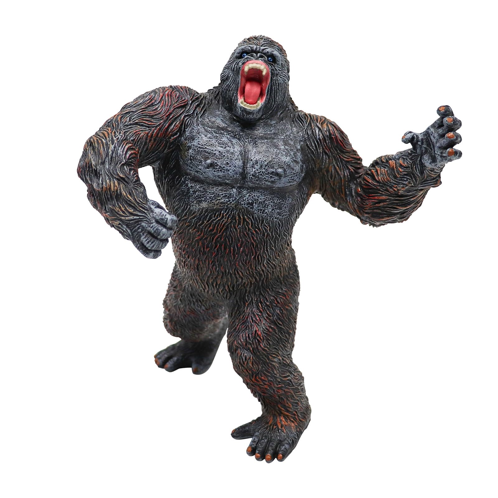 5.7 Inch Middle Finger Gorilla Statue, Funny Resin Garden Chimpanzee Ornaments, Decoration Sasquatch Sculpture for Home Desktop Garden Yard Office Desk