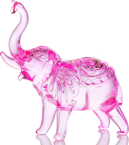 Cute Crystal Elephant Gifts for Women, Handmade White Elephant Gifts Ideas, Small Drunk Elephant Decor, Animals Figurine Collection for Home Decoration