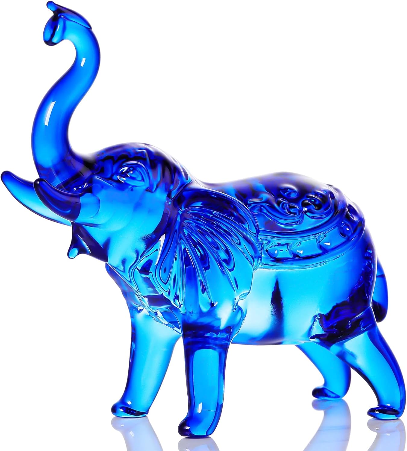 Cute Crystal Elephant Gifts for Women, Handmade White Elephant Gifts Ideas, Small Drunk Elephant Decor, Animals Figurine Collection for Home Decoration