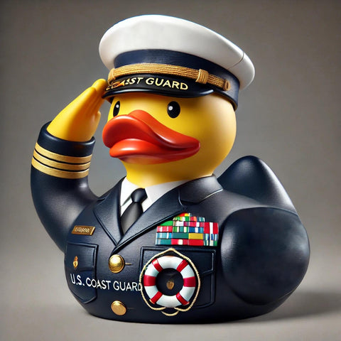 Veterans Memorial Duck, 2025 Navy Veterans Memorial Duck, 3 Inch Resin Militarys Duck Statue Armys Duck Figurine Cute and Funny Commemorative Saluting Duck Ornament for Desktop Car Ashboard