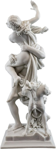 Top Collection 14-Inch Greek God Pluto and Proserpina Statue by Gian Lorenzo Bernini (1598-1680). Premium Cold Cast Marble. Museum-Grade Masterpiece Replica.