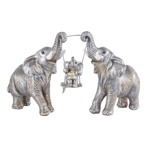 Elephant Statue For Home Decor.Elephant Gifts For Women,Mom.Elephant Decor For Living Room,Office,Shelf Decorations.Elephant Figurines Bring Good Luck,Love.Elephant Table Centerpiece Ornaments.