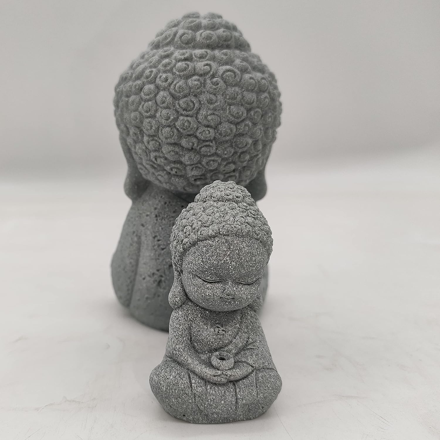 Meditation Buddha Statue Mini Sitting Zen Sandstone Budha Decoration Statues for Home Desktop Buddhist Decor Collection Gift,Meditation Buddha,S