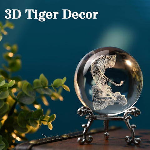 3D Cat Themed Gifts for Women Decor for Cat Lovers Cat Mom Crystal Ball Cat Related Sympathy Figurines Presents Cat Decorative Globe Decor with Stand