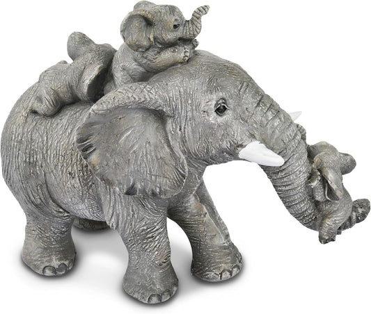 Elephant Gifts for Women, Cute Statue Decor Brings Love, Grayish Yellow Figurines Home Decoration Living Room 1500