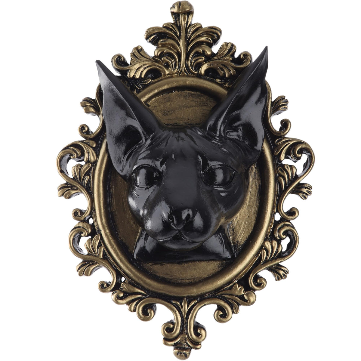 UITWMKTG Animal Head Wall Decor Black Gothic Wall Sculpture Home Decor Statue for Living Room Bedroom Halloween Decoration for Men Women Bat