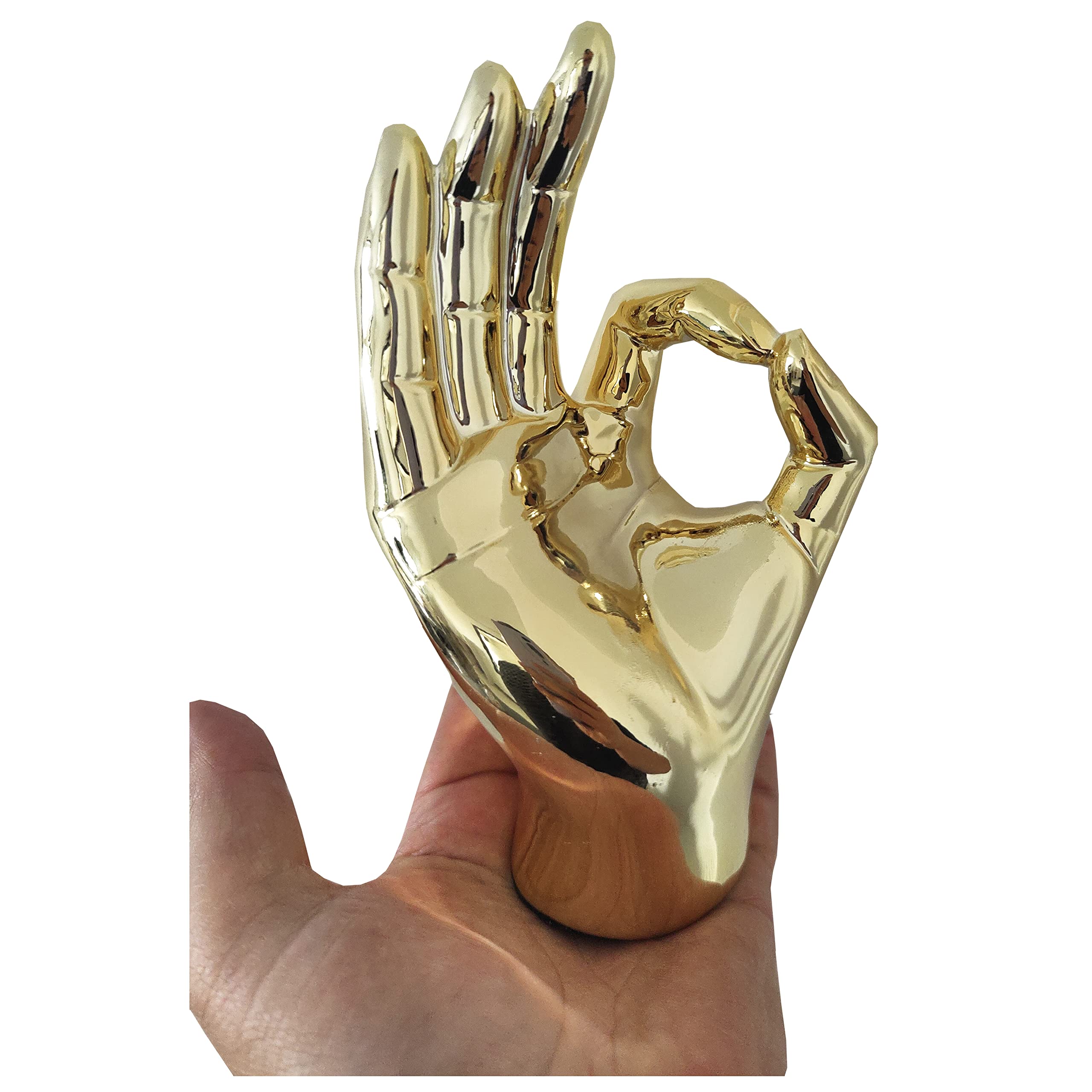 Hand Gesture Statues, Heart Shape Love Finger Statue, Modern Art Sculpture Personalized Finger Gold Home Decoration for Wedding Home Office Desktop Gifts