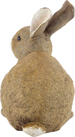 Design Toscano Bashful The Bunny Lying Down Rabbit Outdoor Garden Statue, 5 Inches Wide, 10 Inches Deep, 7 Inches High, Full Color Finish