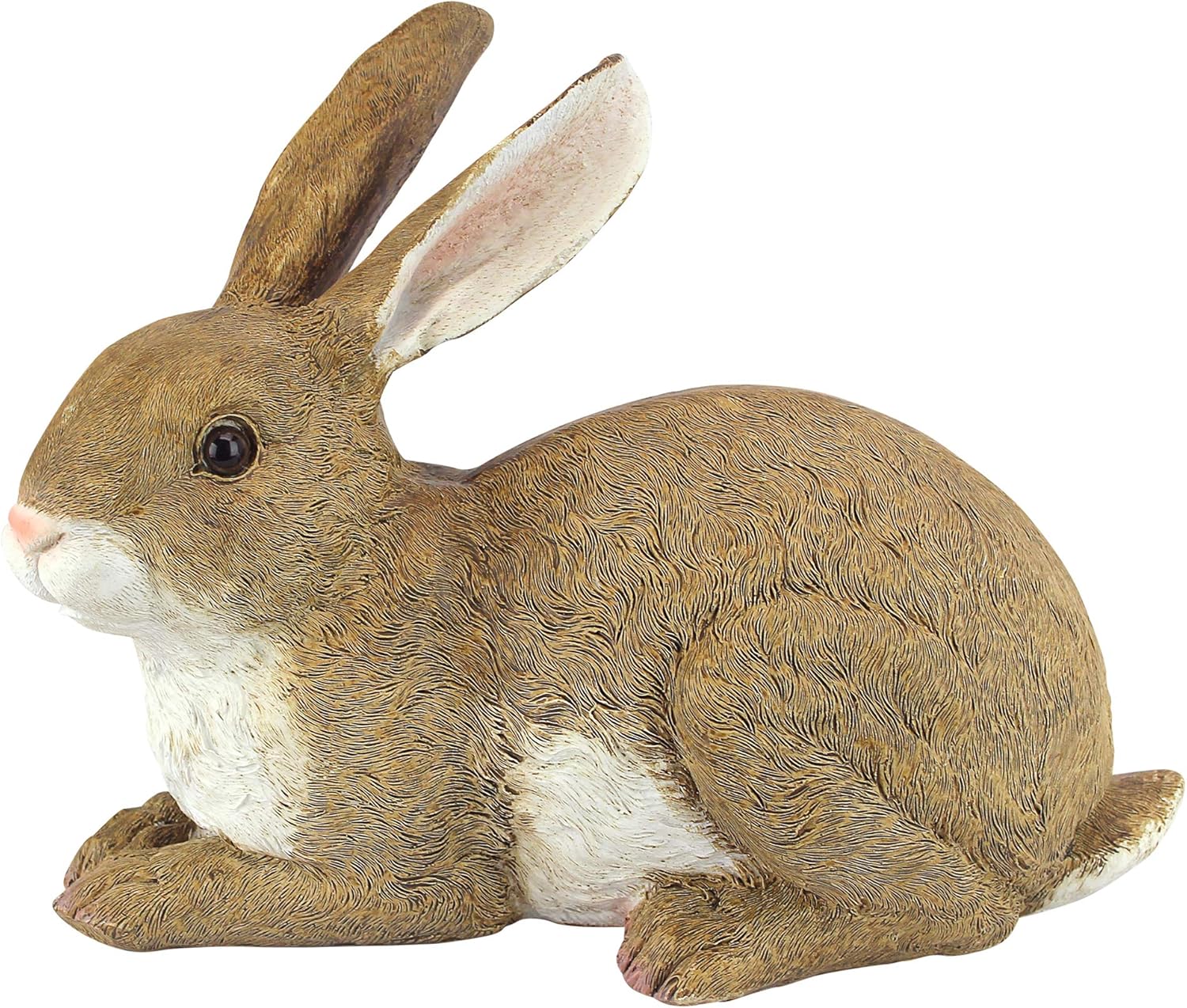 Design Toscano Bashful The Bunny Lying Down Rabbit Outdoor Garden Statue, 5 Inches Wide, 10 Inches Deep, 7 Inches High, Full Color Finish