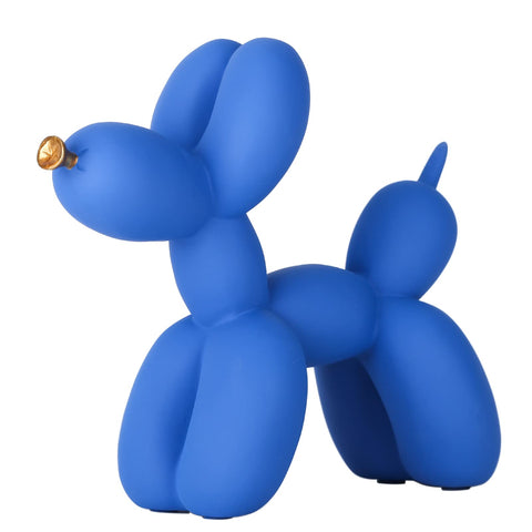 Creative Balloon Dog Sculpture Modern Home Decoration Trendy Animal Art Ornaments Collection Figurine Bedroom Living Room Office Desktop Resin Decors